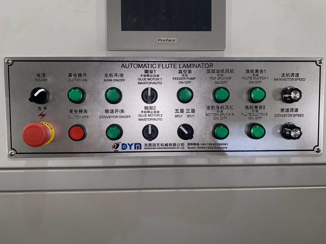 450*450mm double paroi 5 plis flûte plastifieuse ondulé machine à plastifier