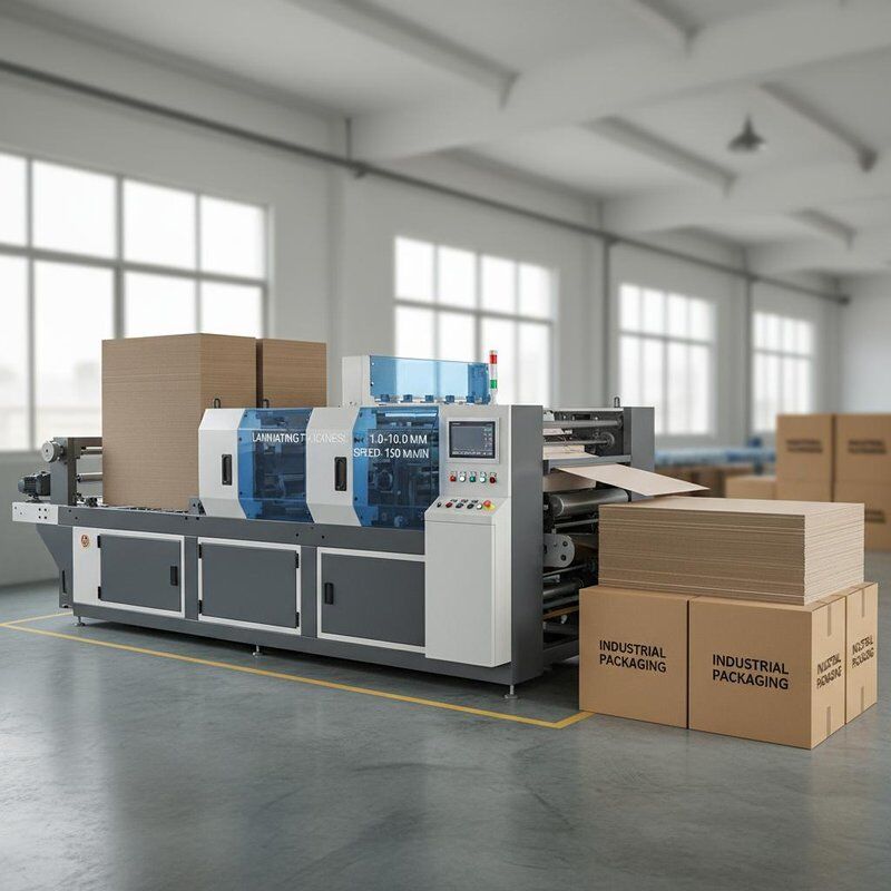 Laminateur à flûte à grande vitesse avec épaisseur de laminage comprise entre 1 et 10 mm et carton d'emballage pour l'industrie